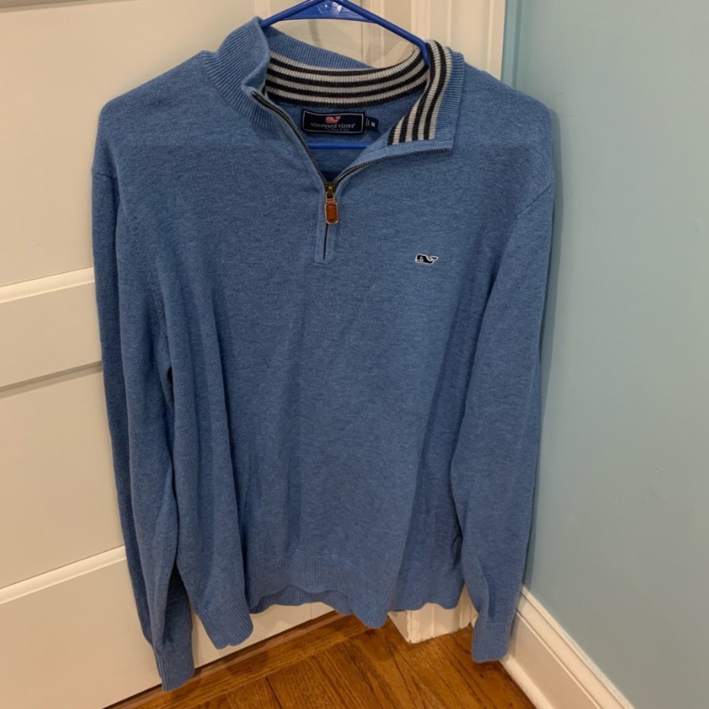 Vineyard Vines Light Blue Quarter Zip